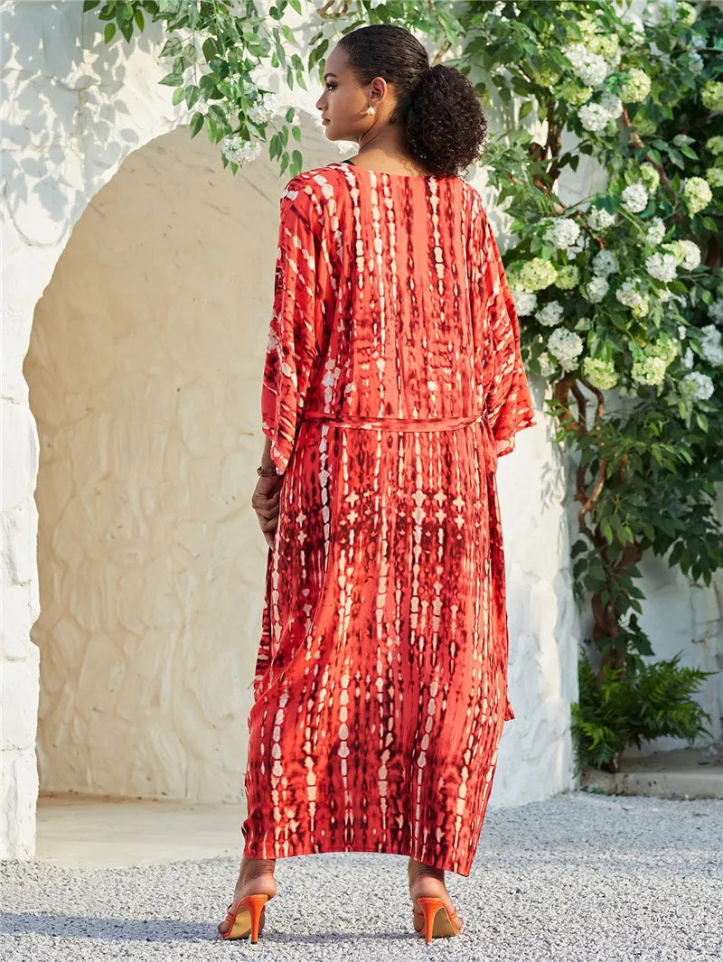 Saída de Praia Kimono Vermelho 03