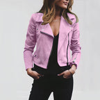 Jaqueta Feminina Curta Lilás 6