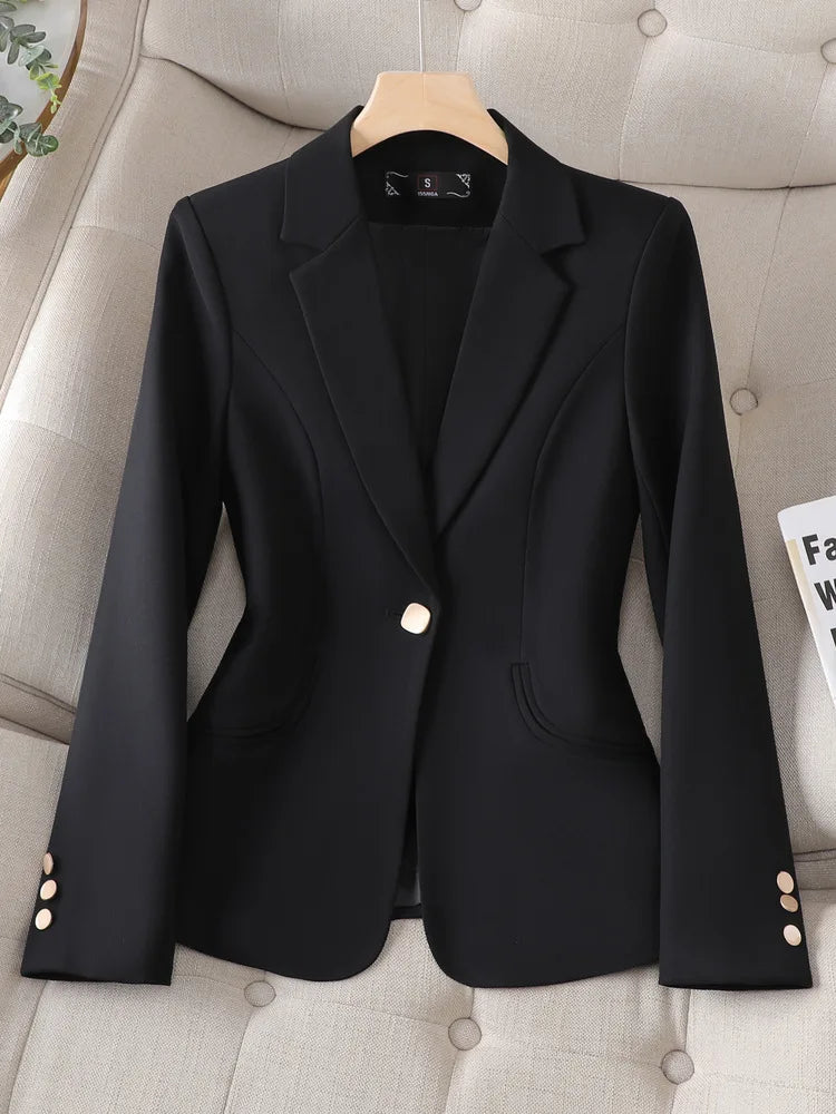 Blazer Feminino Elegante Preto 03