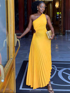 Vestido Longo Elegante Amarelo 5