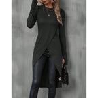 Blusa Feminina Longa Assimétrica Preto 5
