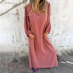 Vestido Longo Casual Rose 7