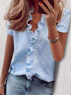 Blusa Feminina Casual Azul 2
