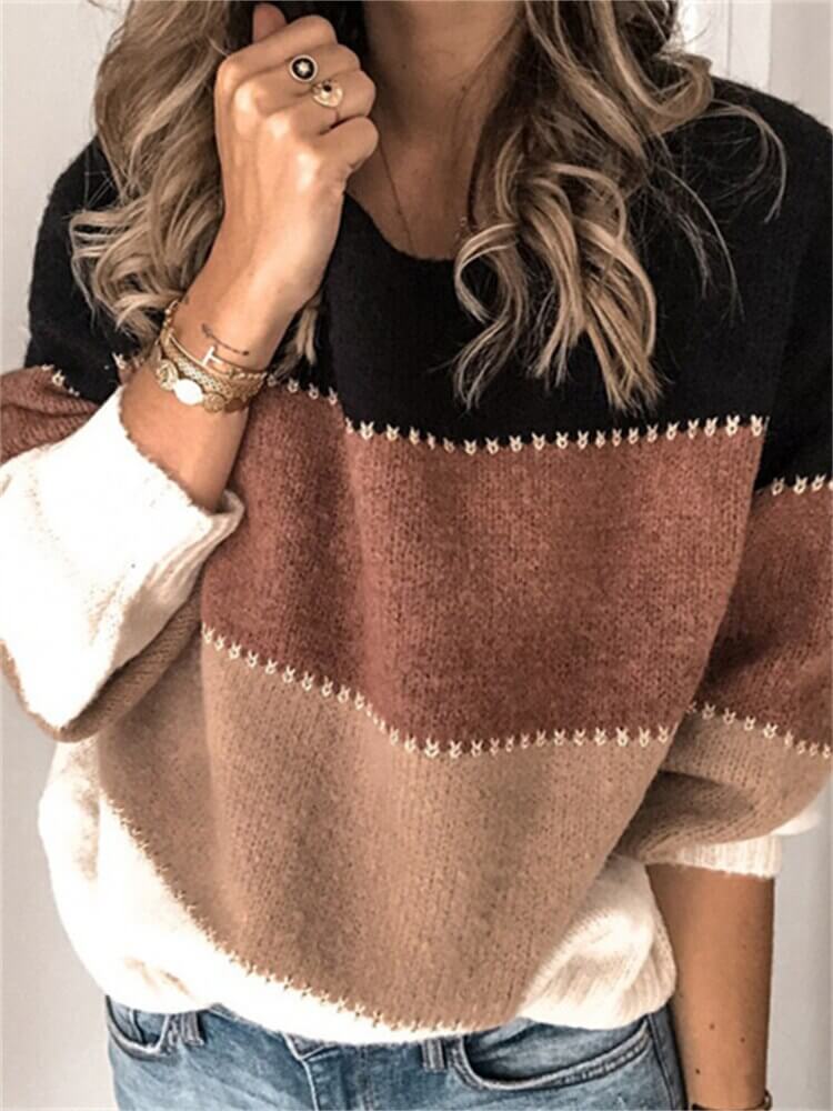 Suéter Oversized Feminino Marrom 8