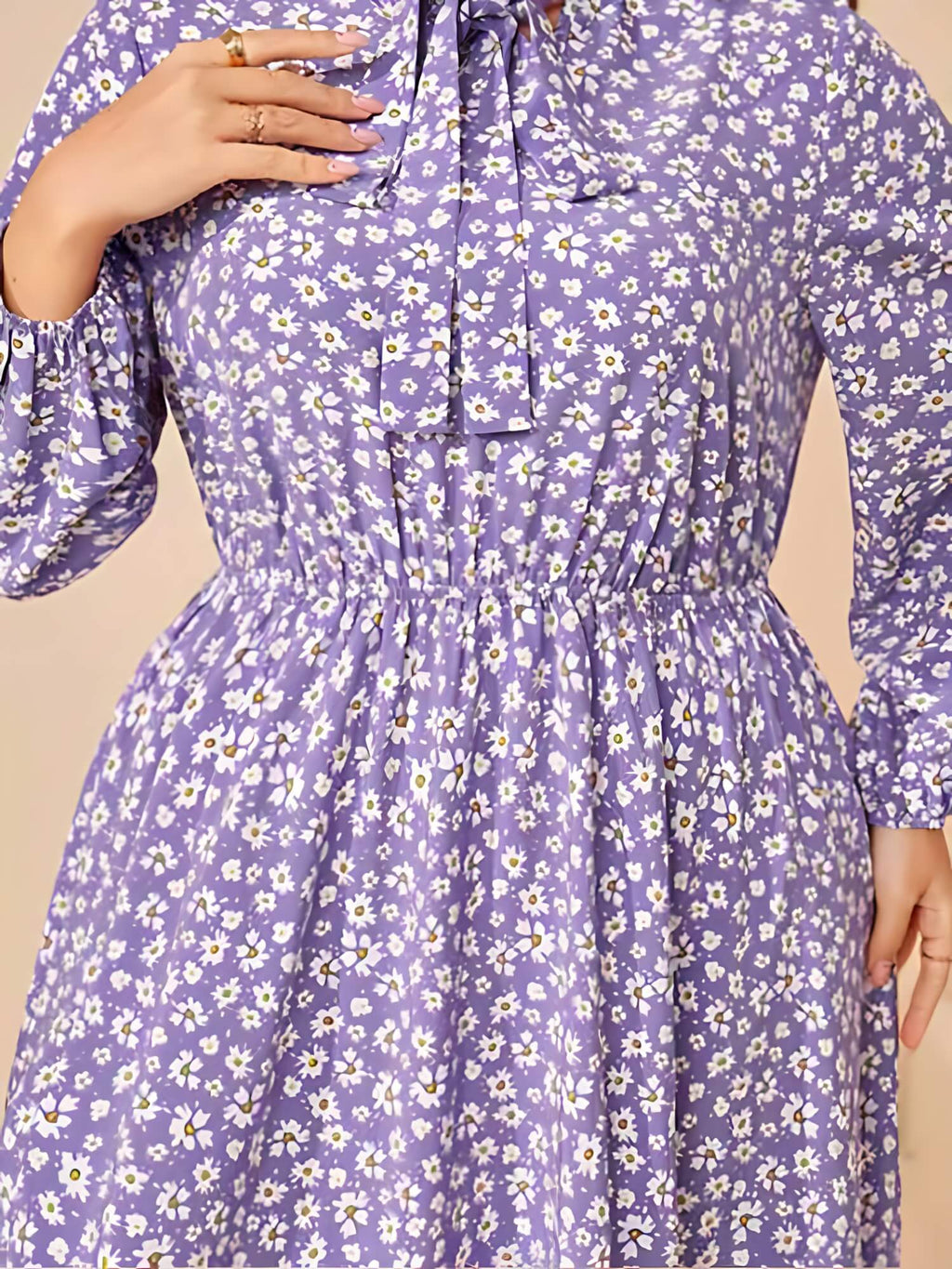 Vestido Mídi Plus Size Lilás 5