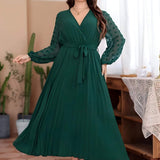 Vestido Casual Mídi de Chiffon Vienna - Plus Size