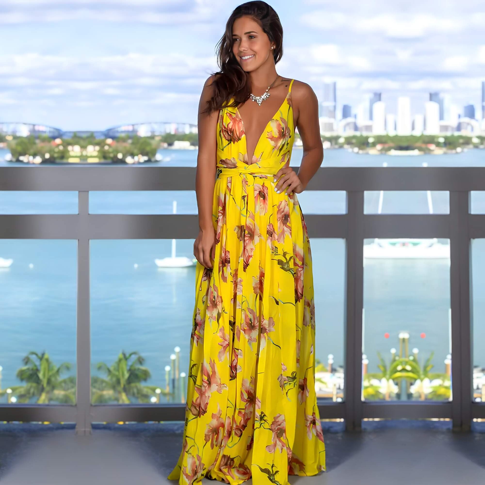 Vestido Longo Amarelo 5