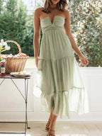 Vestido Longo de Chiffon Kaelin