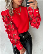 Blusa Feminina Elegante Vermelho 1