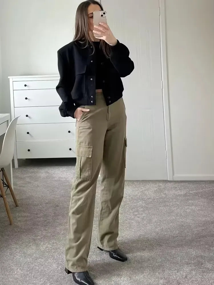 Casaco Feminino Casual Preto 8