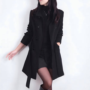 Casaco Feminino de Lã Batida Preto 3