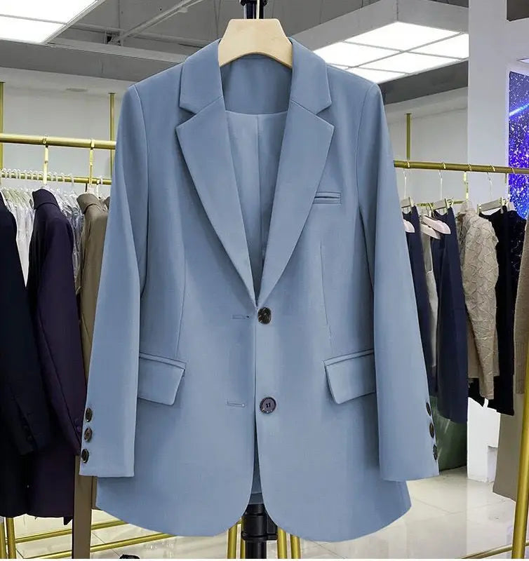 Blazer Feminino Casual Azul 13