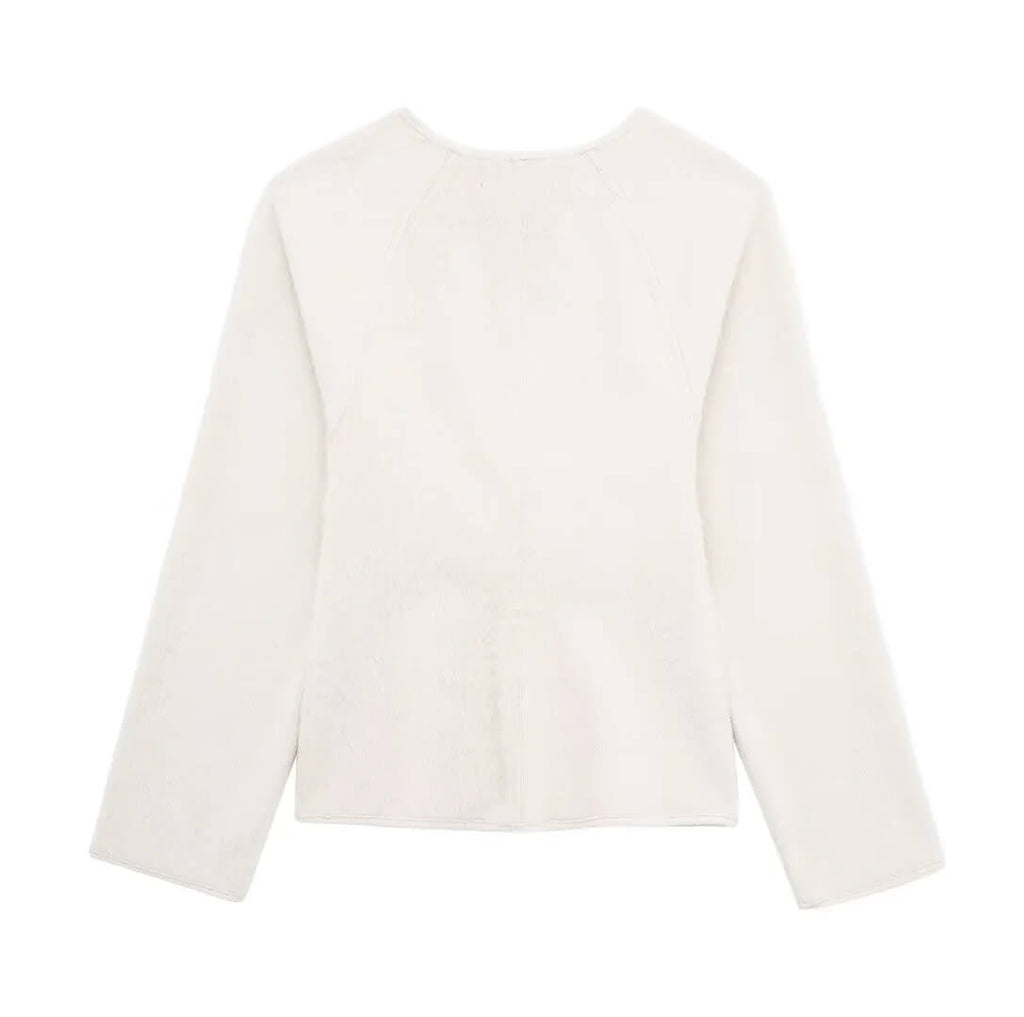 Casaco Feminino Casual Bege 6