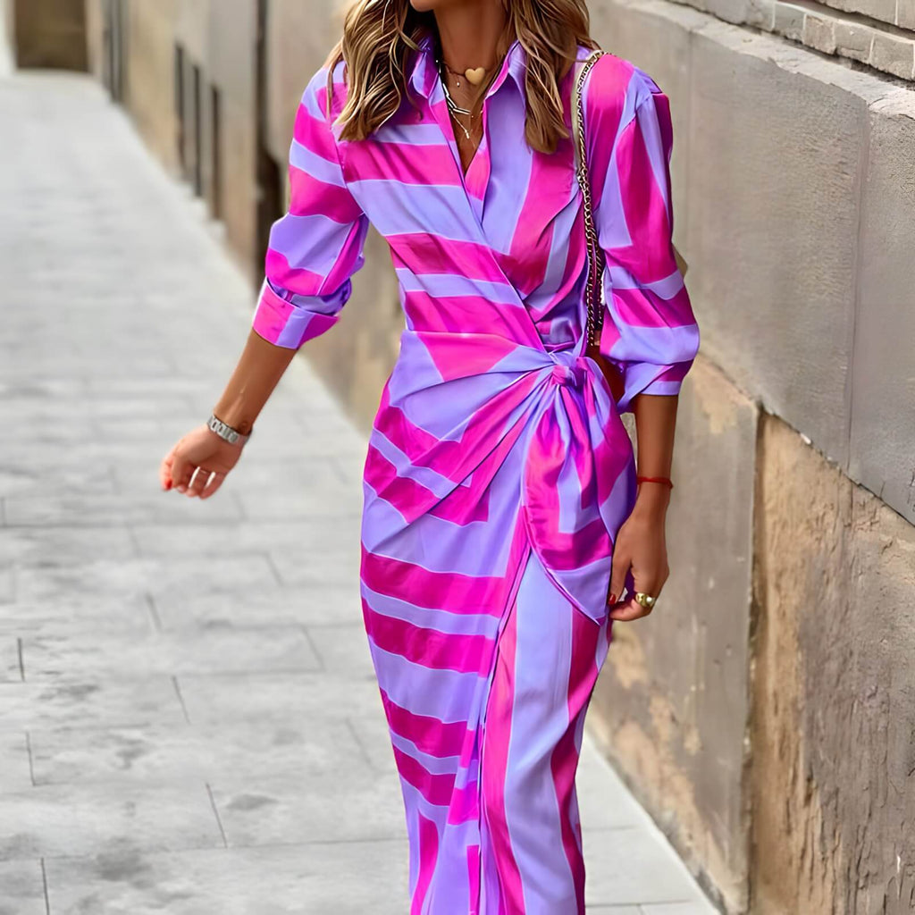 Vestido Mídi Transpassado Rubis