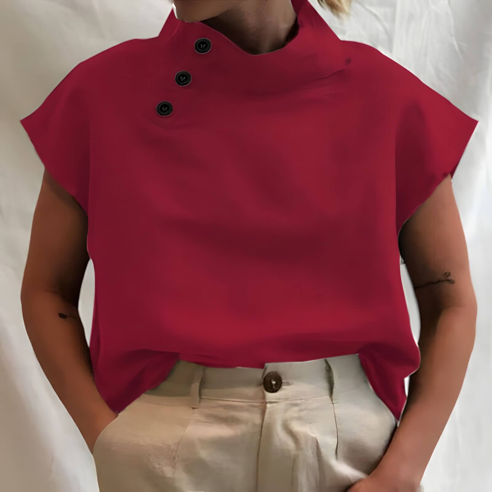 Blusa de Casimira Vermelho 6
