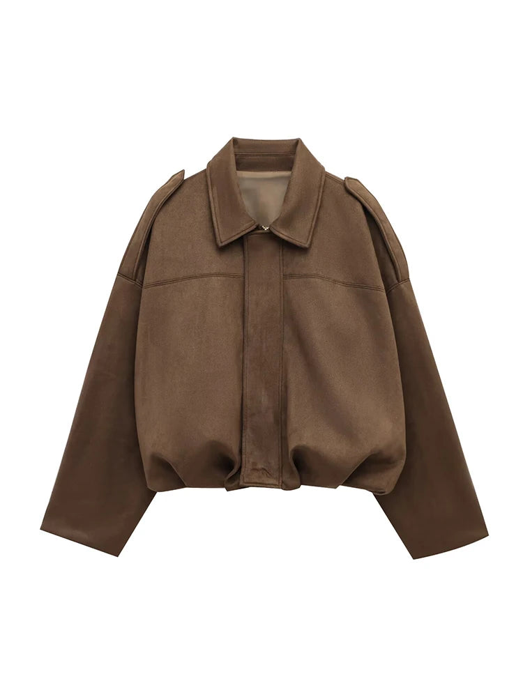 Jaqueta Oversized Café 03