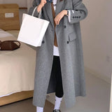 Casaco Feminino Longo de Lã Batida Hyaci