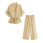 Conjunto Feminino Cáqui 05