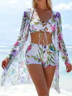 Conjunto Biquíni e Saída de Praia Branco 01