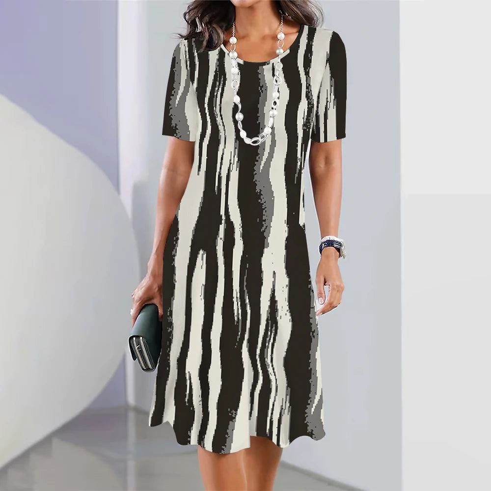 Vestido Midi Estampado Reyna