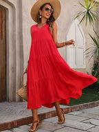 Vestido Midi Vermelho 01