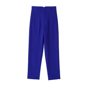 Calça Feminina Elegante Azul Colbato 11