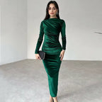 Vestido Midi Elegante Verde 9