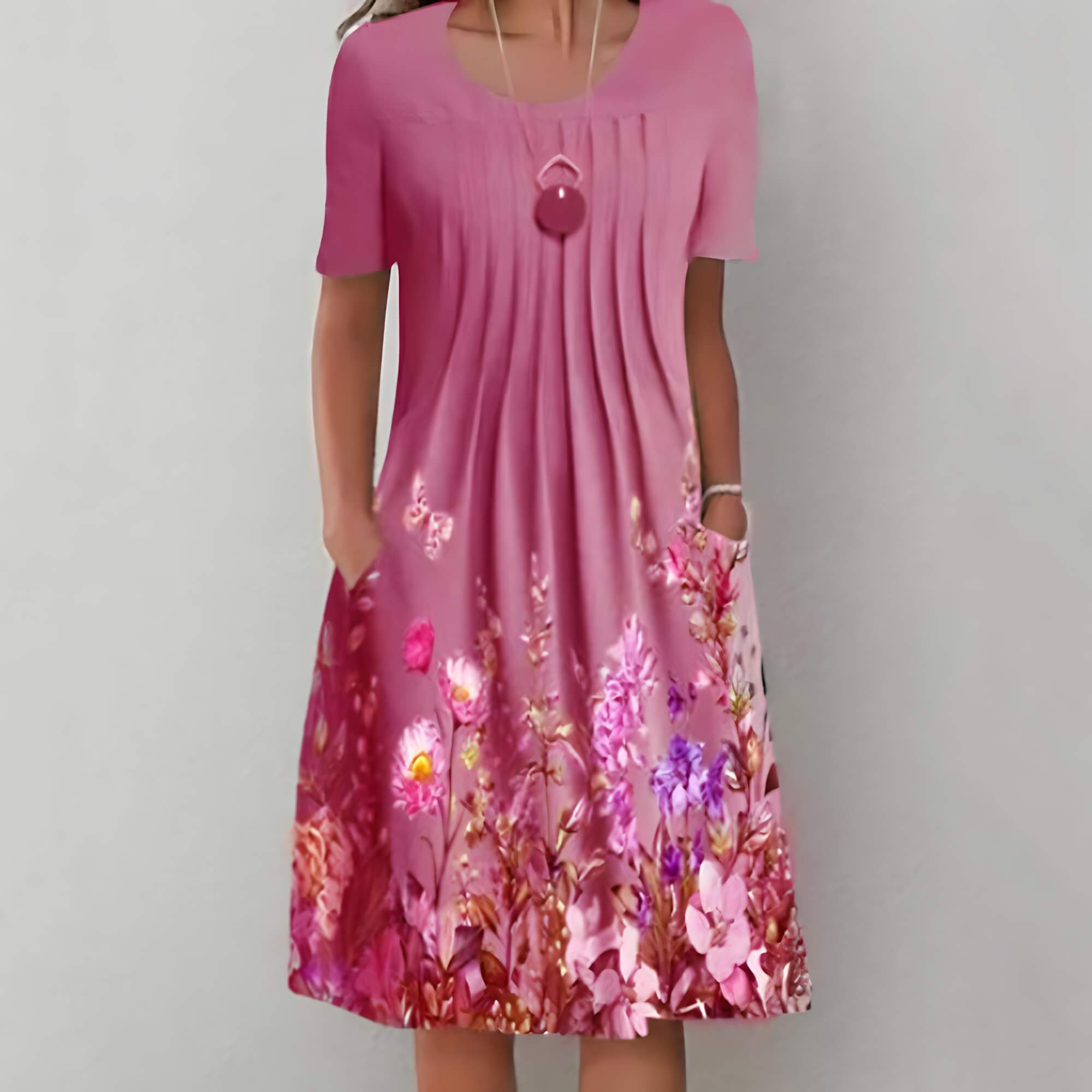 Vestido Mídi Rosa 4