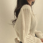 Suéter Feminino de Tricot Bege 4