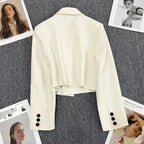 Blazer Cropped Bege 06