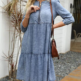 Vestido Mídi Jeans Mireia