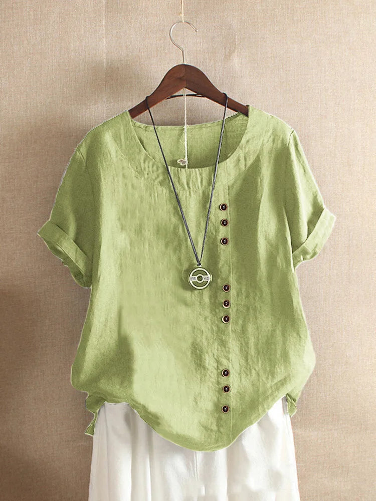 Blusa com Detalhes em Botões Verde Menta 08