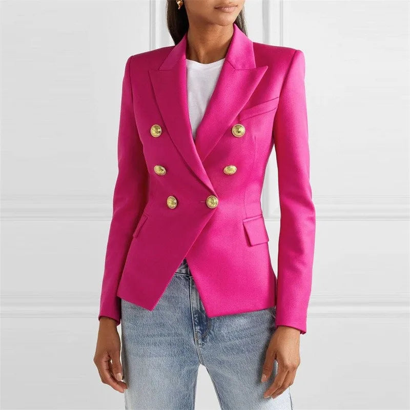Blazer Feminino Casual Rosa 06