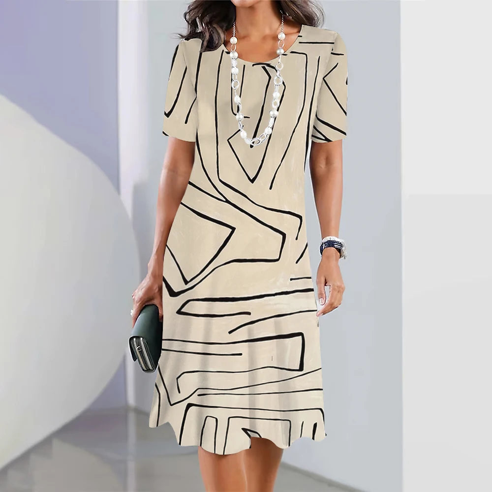 Vestido Midi Estampado Reyna