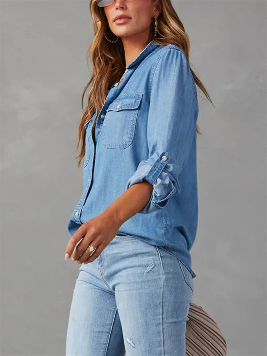 Camisa Denim Azul 07