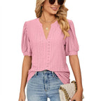 Blusa Casual Gladíolo Rosa / P 49