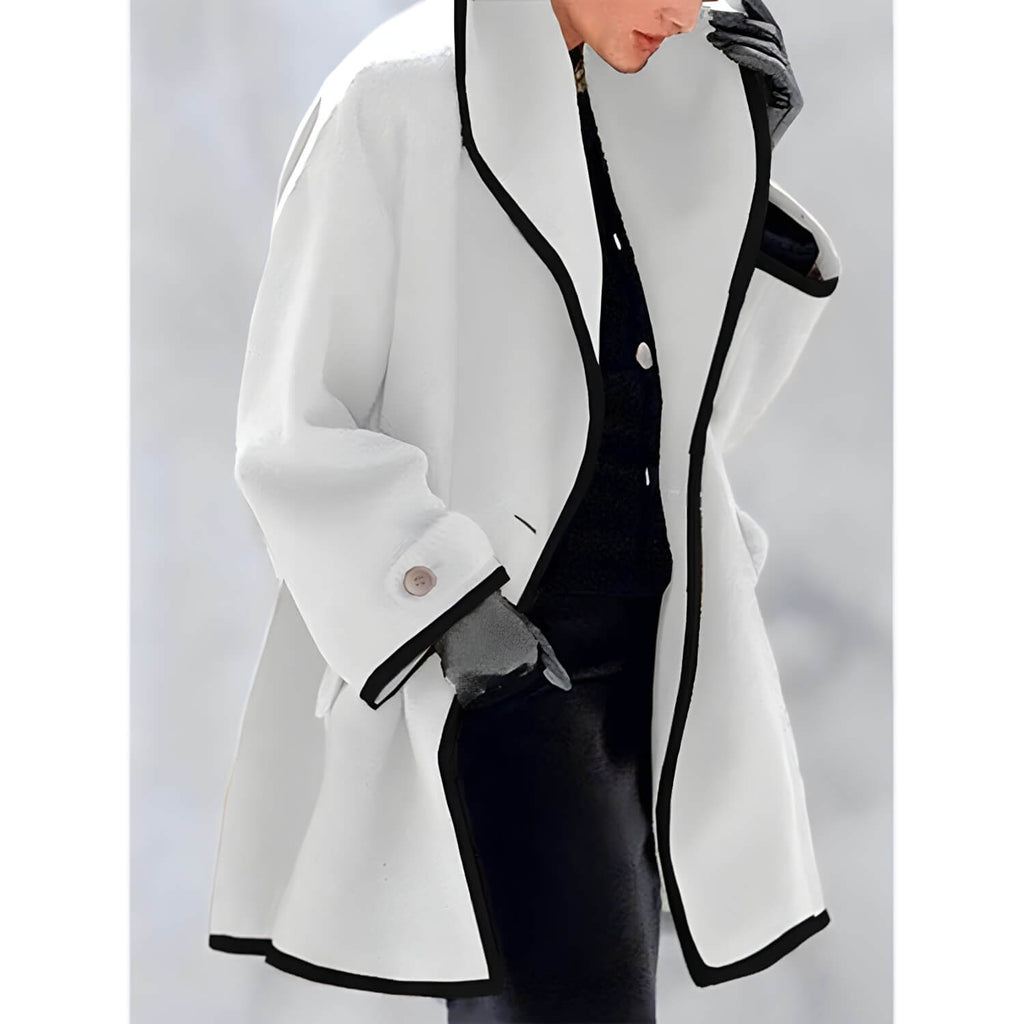 Casaco Feminino de Lã Batida Branco 7