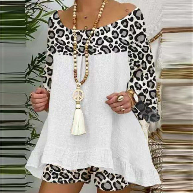 Conjunto de Linho Animal Print