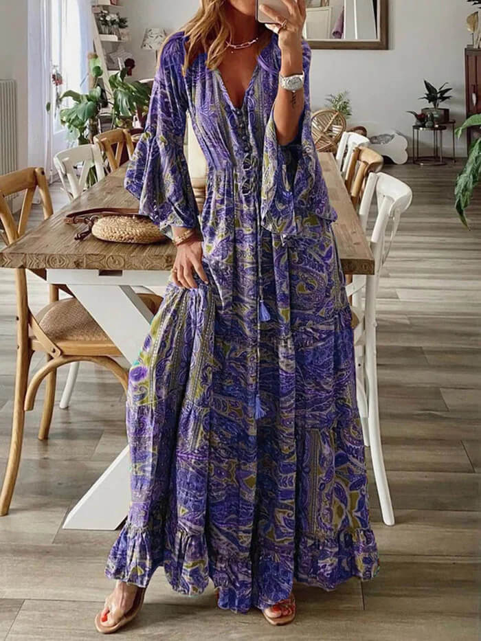 Vestido Longo Roxo 6