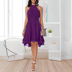 Vestido com Babados Roxo 6