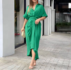 Vestido Mídi com Abotoamento Verde 3