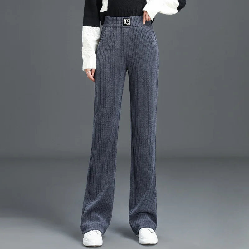 Calça Térmica de Veludo Cinza 3