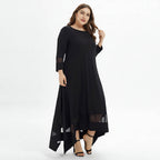 Vestido Longo Plus Size Preto 2