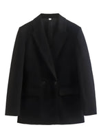 Blazer Alongado Oversized Preto 9