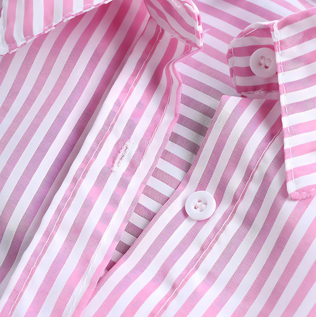 Camisa Feminina Alongada Rosa 6