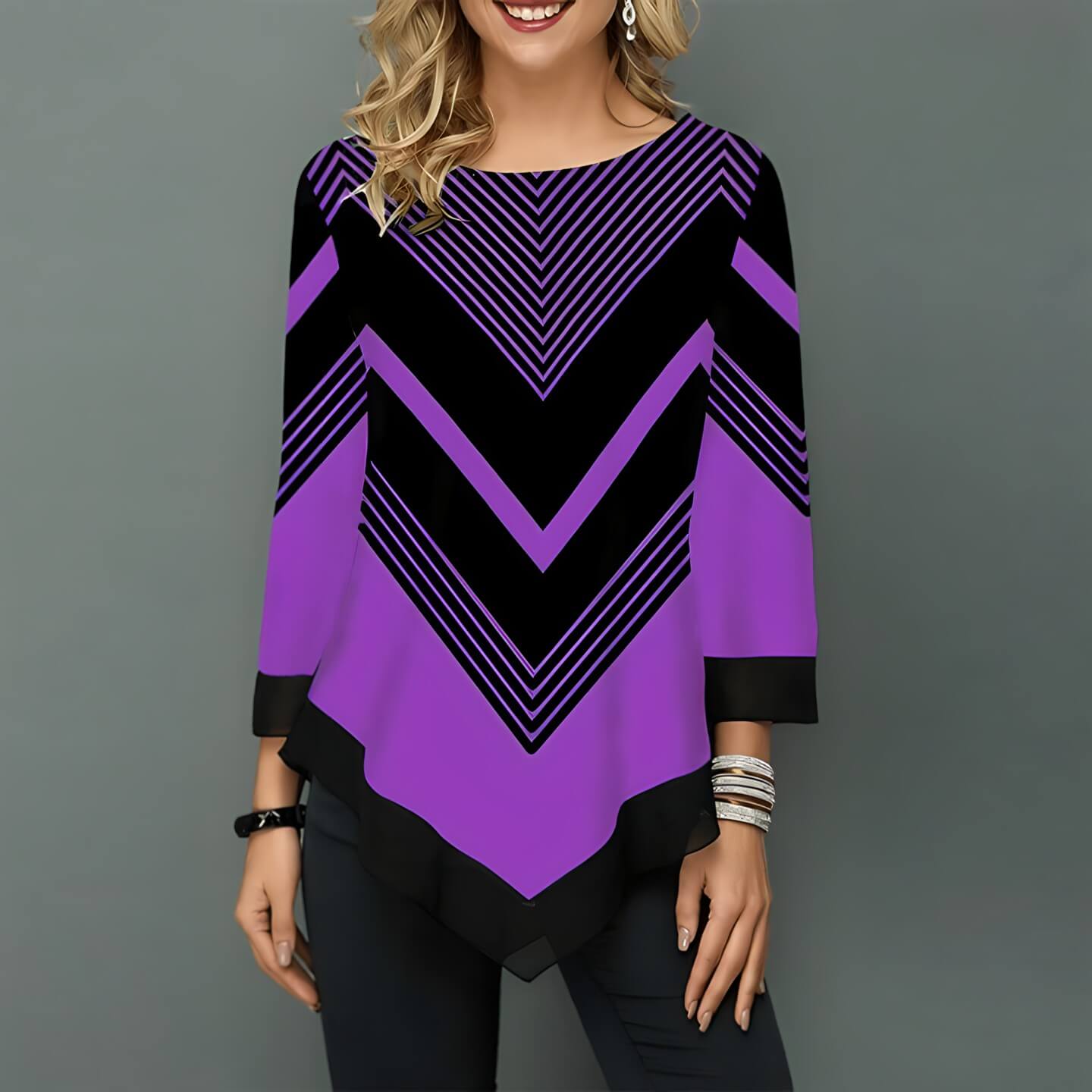Blusa Casual Roxo 3