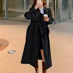 Casaco Longo Feminino Trech Preto 5