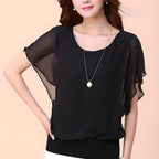 Blusa de Chiffon Preto 3