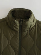 Jaqueta Feminina Puffer Verde Militar 4