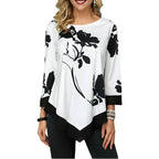 Blusa Floreada Branco 1